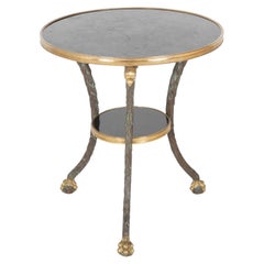 Gueridon-Tisch mit Marmorplatte
