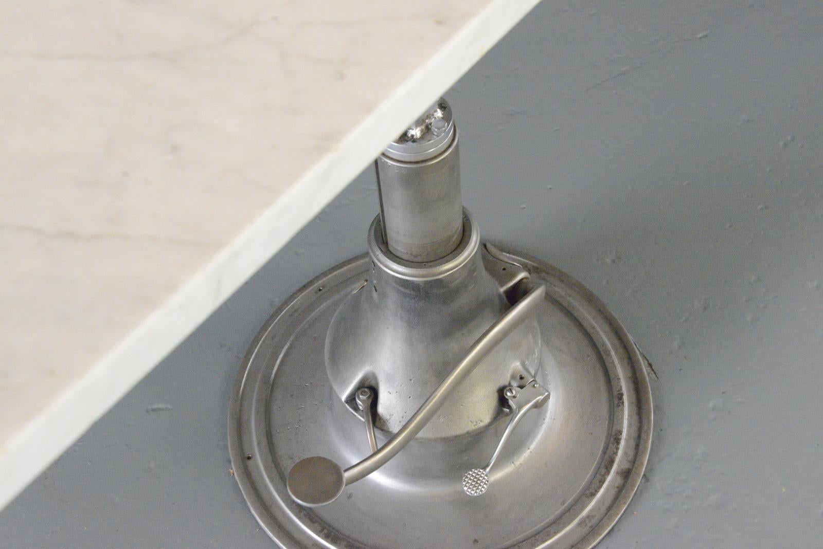 Marble Top Hydraulic Examination Table Circa 1930s 2