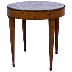 Marble-Top Lamp Table