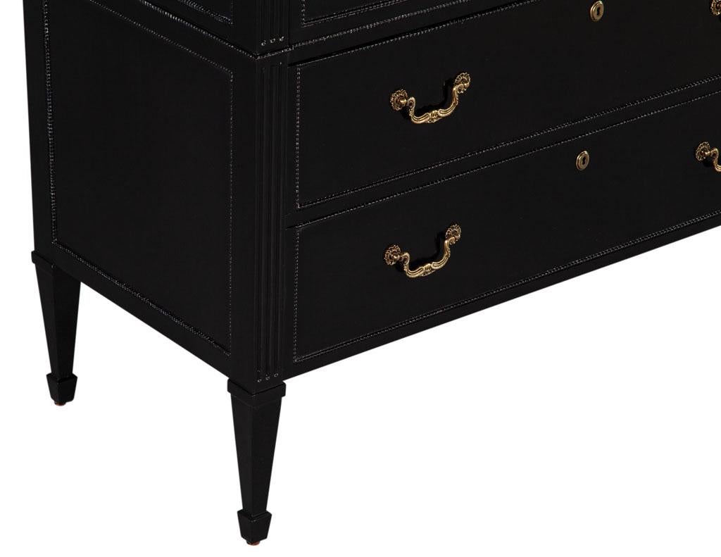 Marble Top Louis XVI Style Commode Chest For Sale 4