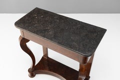 Marble Top Mahogany Console