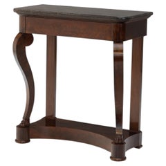 Marble Top Mahogany Console