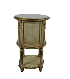 Marble-Top Nightstand Set of 2