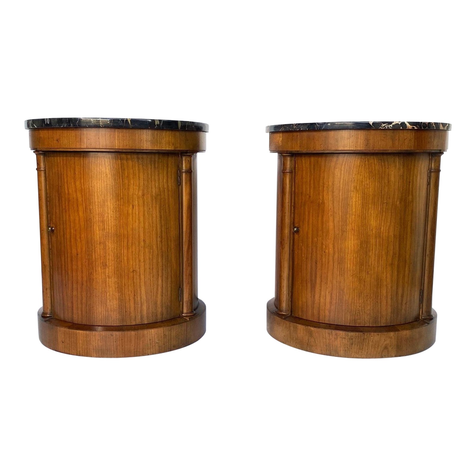 Marble Top Nightstands by Baker Set of 2