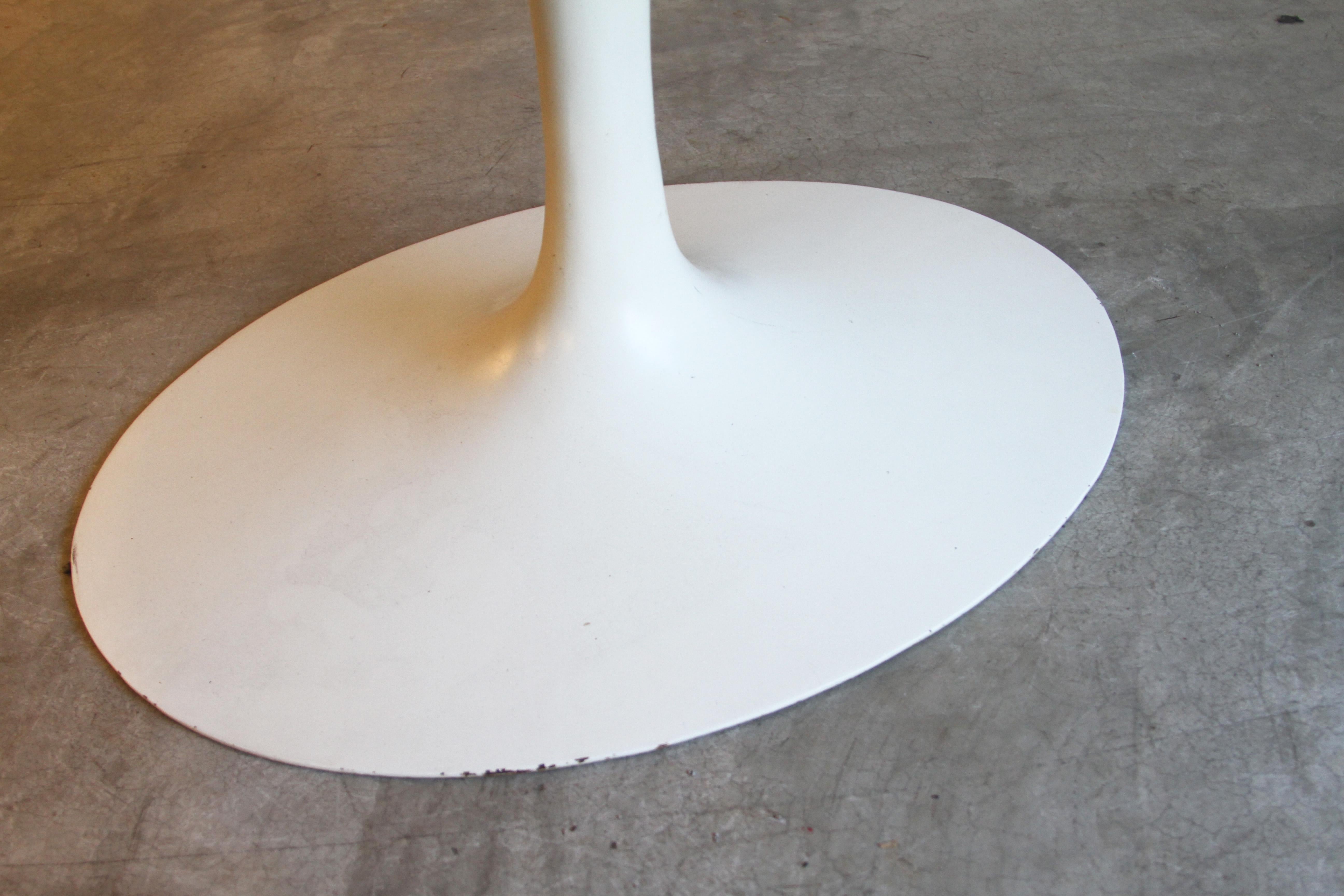Marble-Top Oval Saarinen for Knoll Dining Table 3