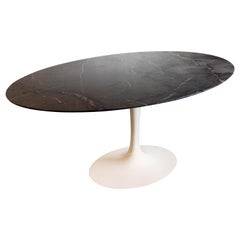 Marble-Top Oval Saarinen for Knoll Dining Table