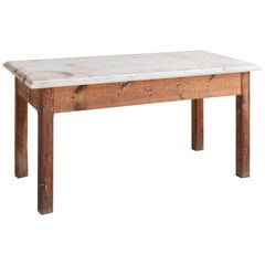 Marble-Top Potting Table, circa 1890