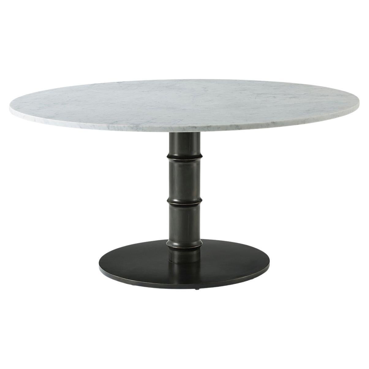 Marble Top Round Dining Table