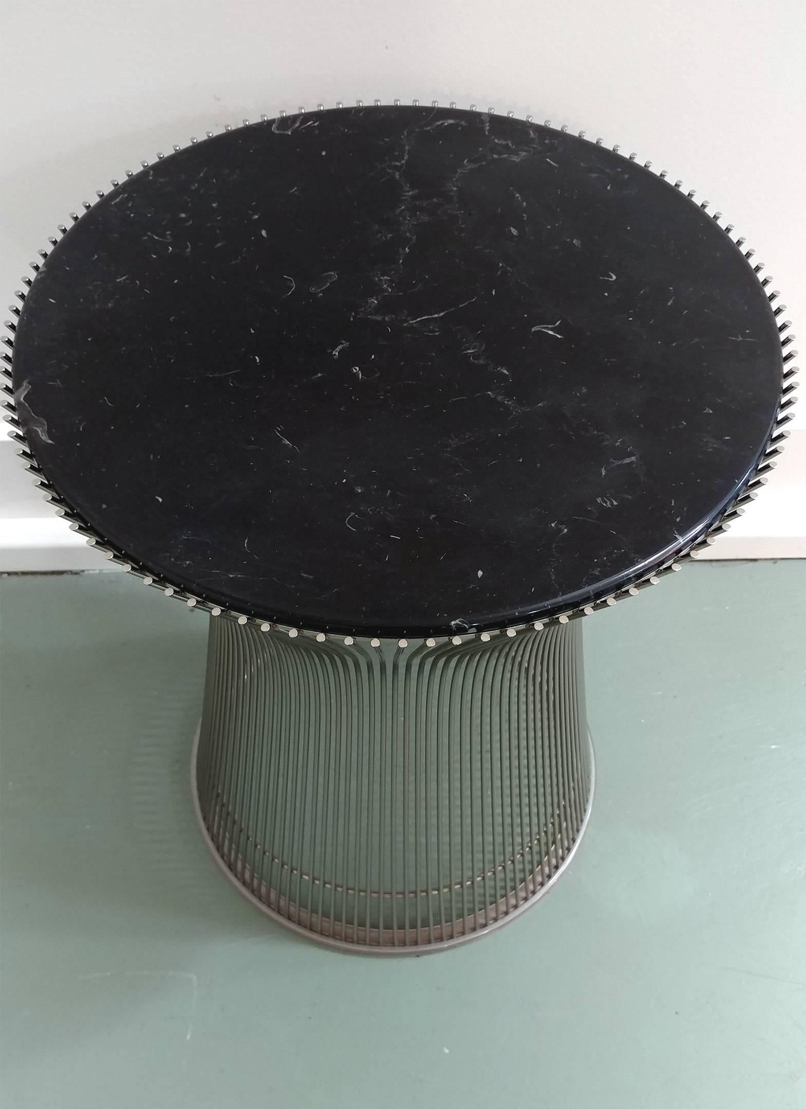 Mid-Century Modern Marble Top Sculpture Table by Warren Platner for Knoll Offered by Laporte