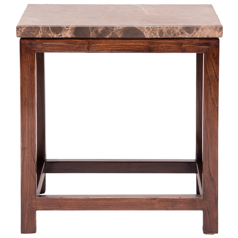 MarbleTop Square Table For Sale at 1stdibs