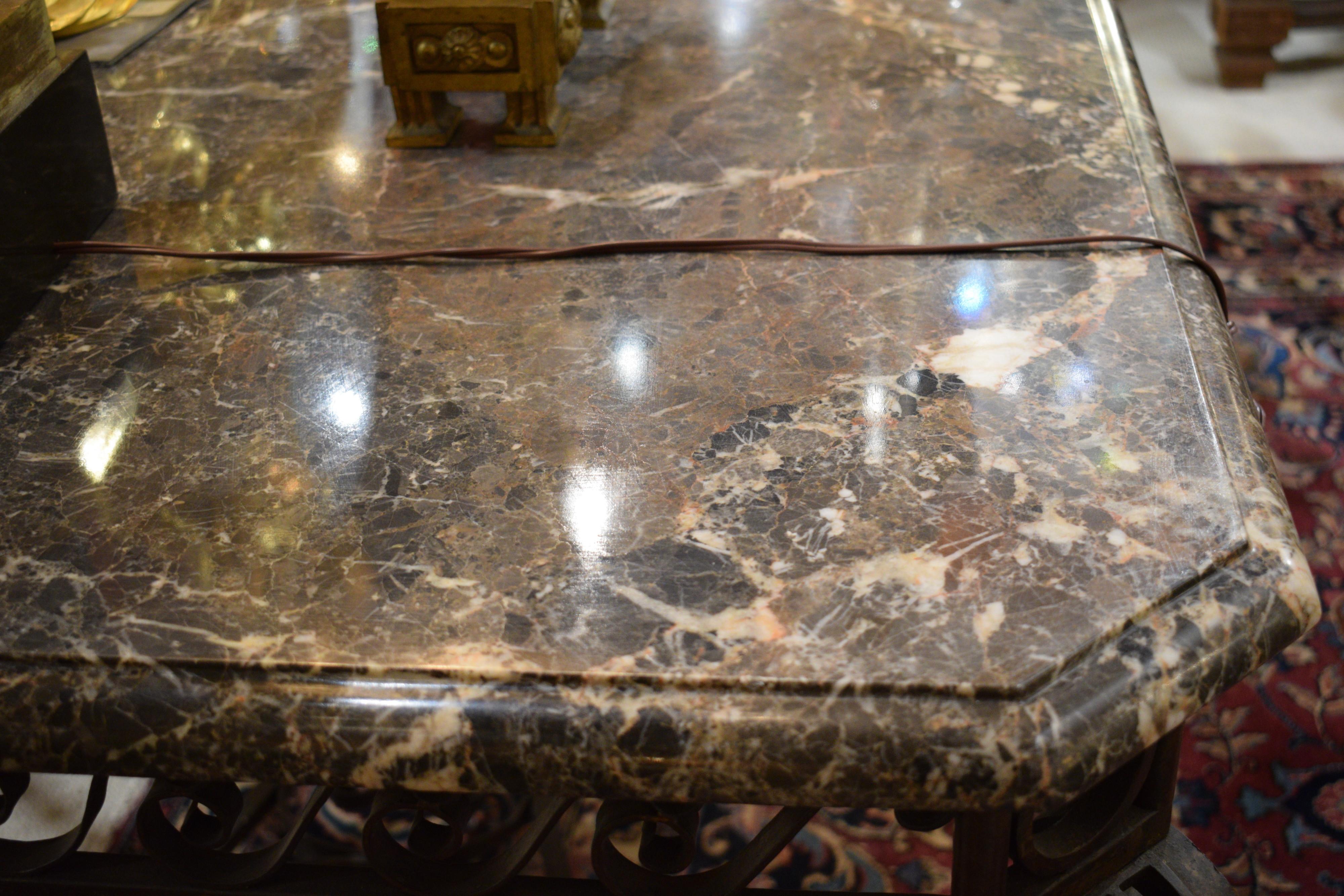 Marble-Top Table In Good Condition For Sale In Atlanta, GA