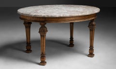 Marble Top Table, France circa 1890