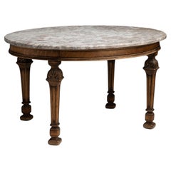 Marble Top Table, France circa 1890