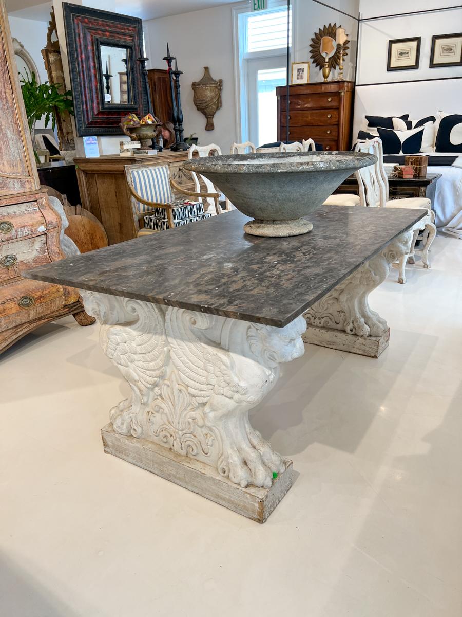 Marble Top Table with NeoClassical Base 2