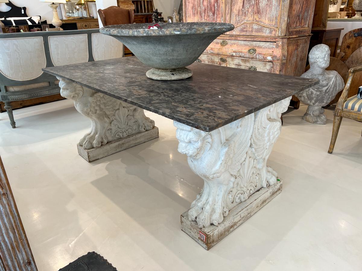 Marble Top Table with NeoClassical Base 3