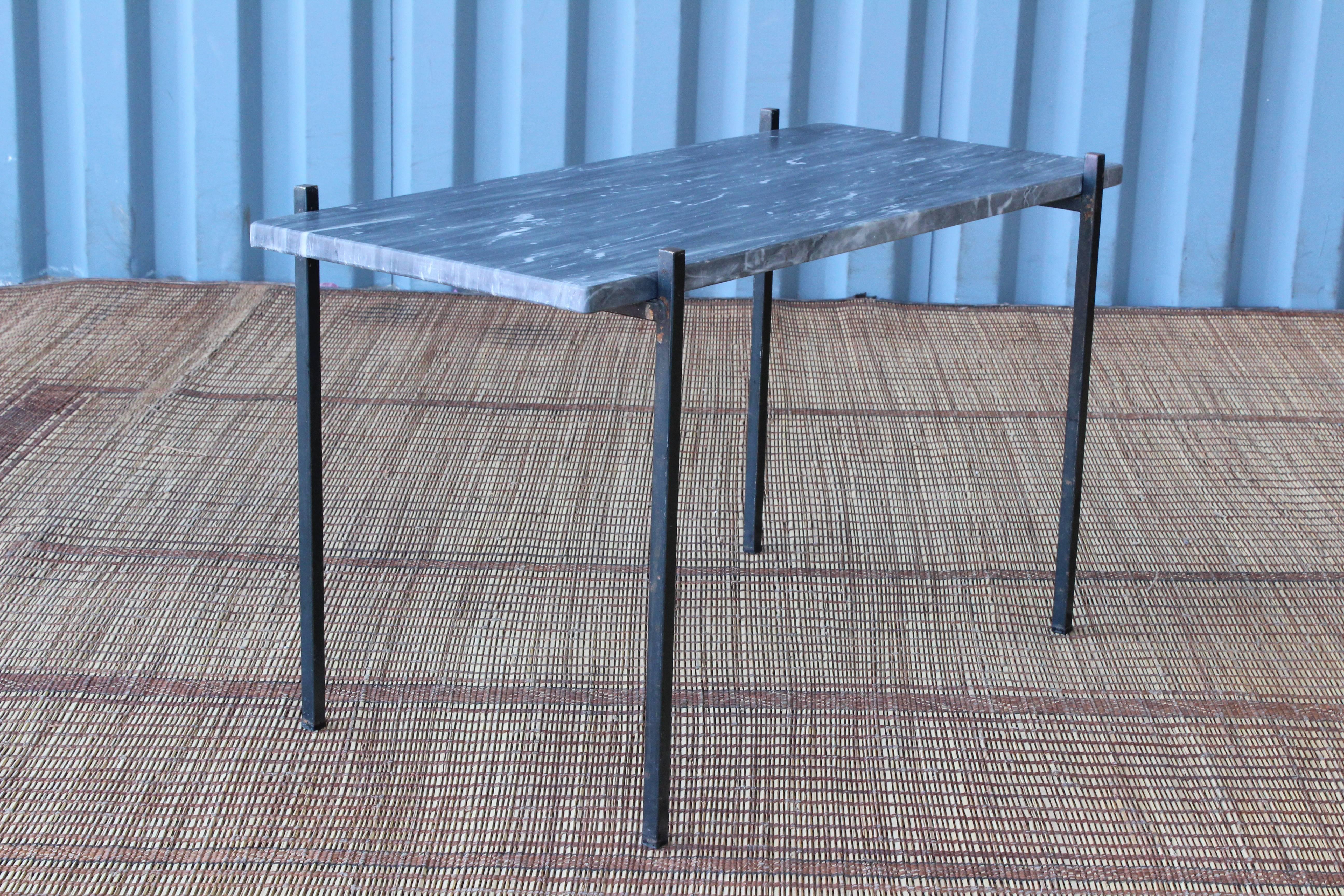 Marble-Top Tables on Metal Bases, Italy, 1960s 2