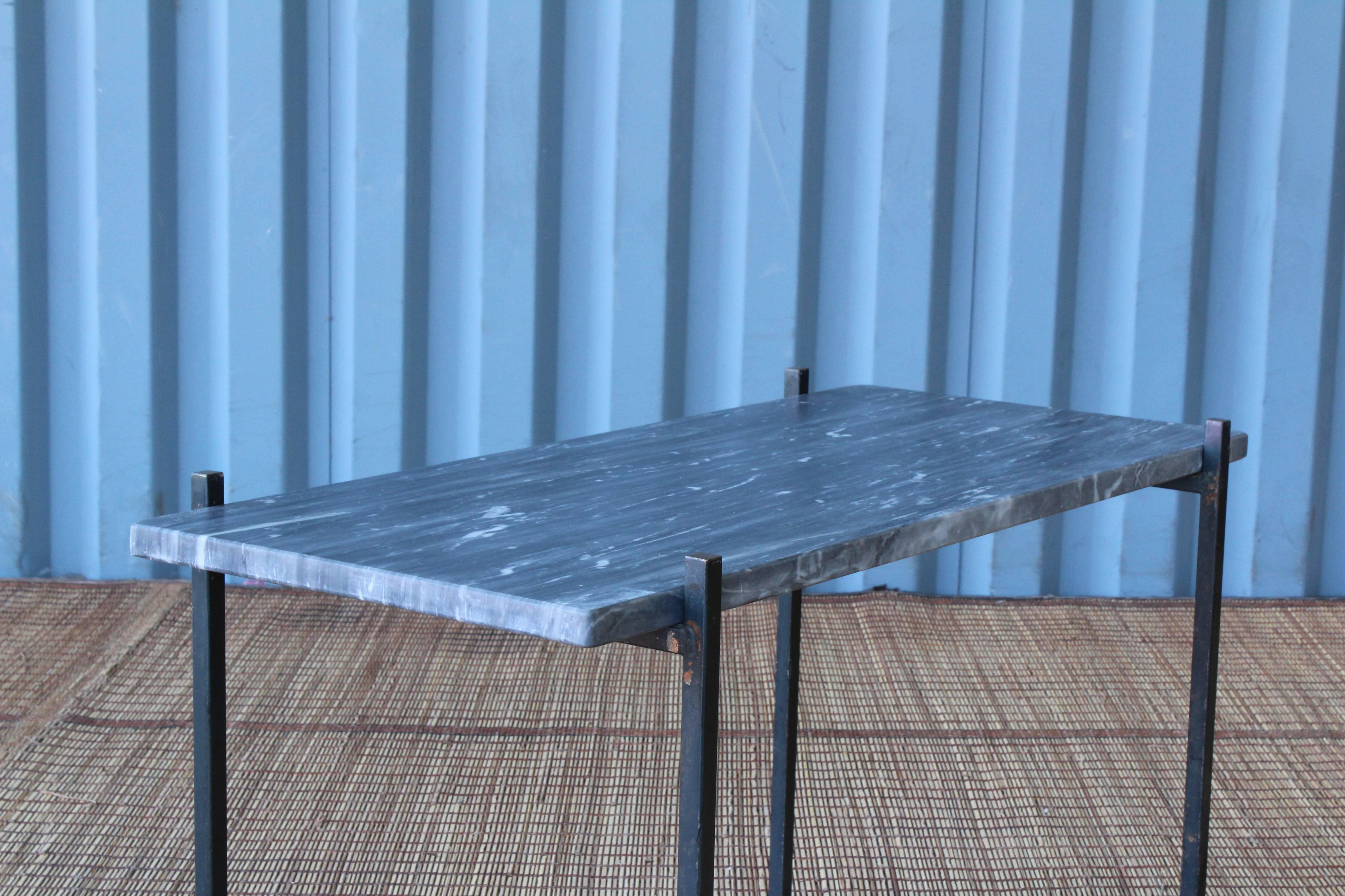 Marble-Top Tables on Metal Bases, Italy, 1960s 3