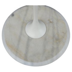 Marble Top Tulip Saarinen Style Side Table
