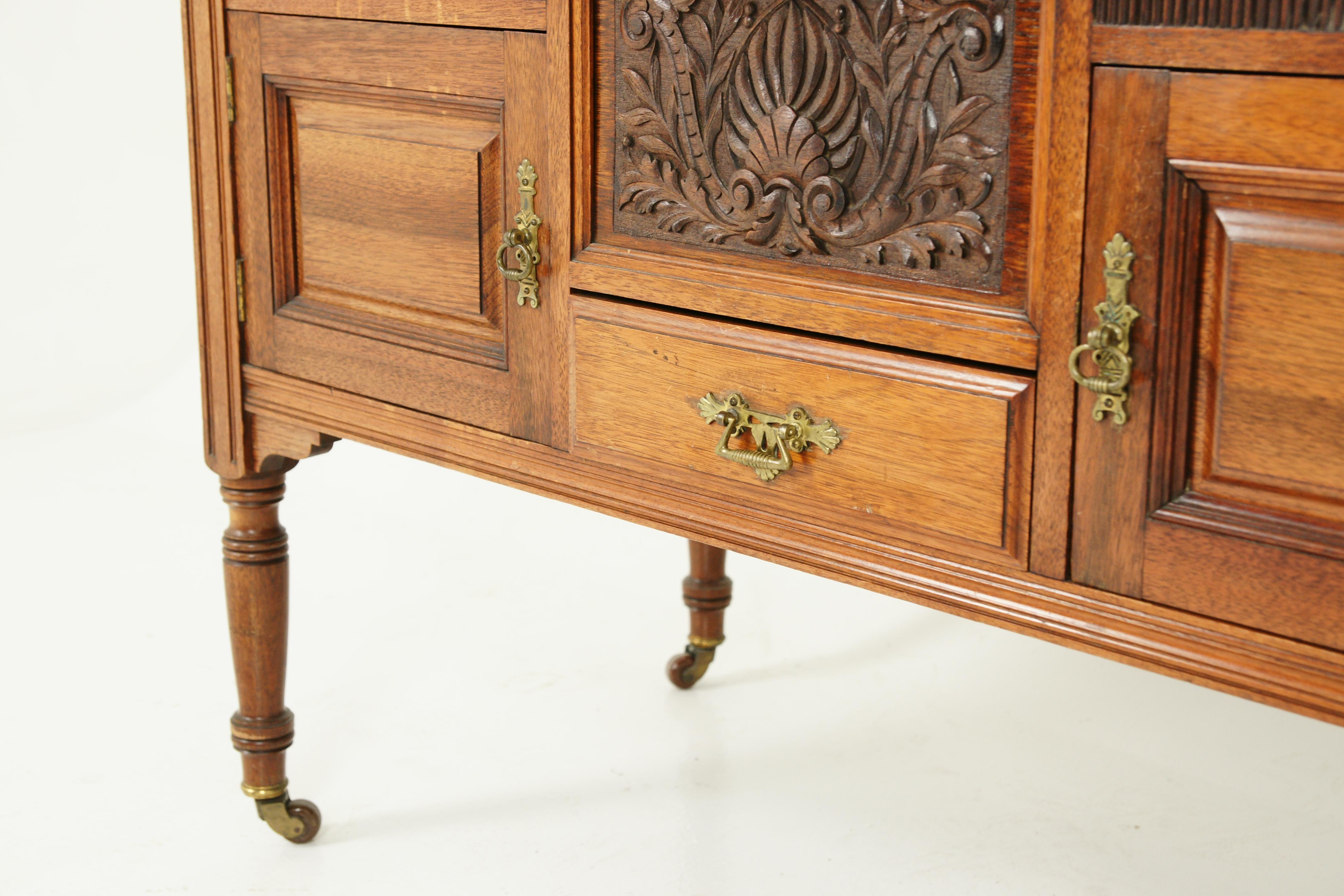 Antique Marble-Top Washstand, Walnut Washstand, Victorian, Scotland 1880, B1615 In Good Condition In Vancouver, BC