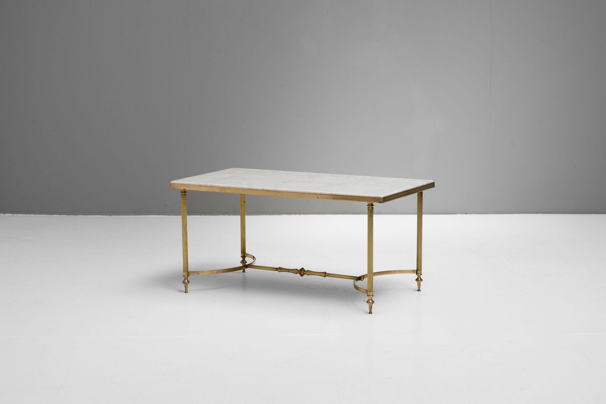 Marble Topped Coffee Table In Good Condition For Sale In London, England