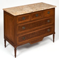 Marble-Topped Louis XVI Style Chest