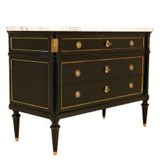 Marble Topped Louis XVI Style Chest