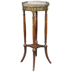 Marble Topped Mahogany Ormolu Mounted Lamp Table, circa 1900
