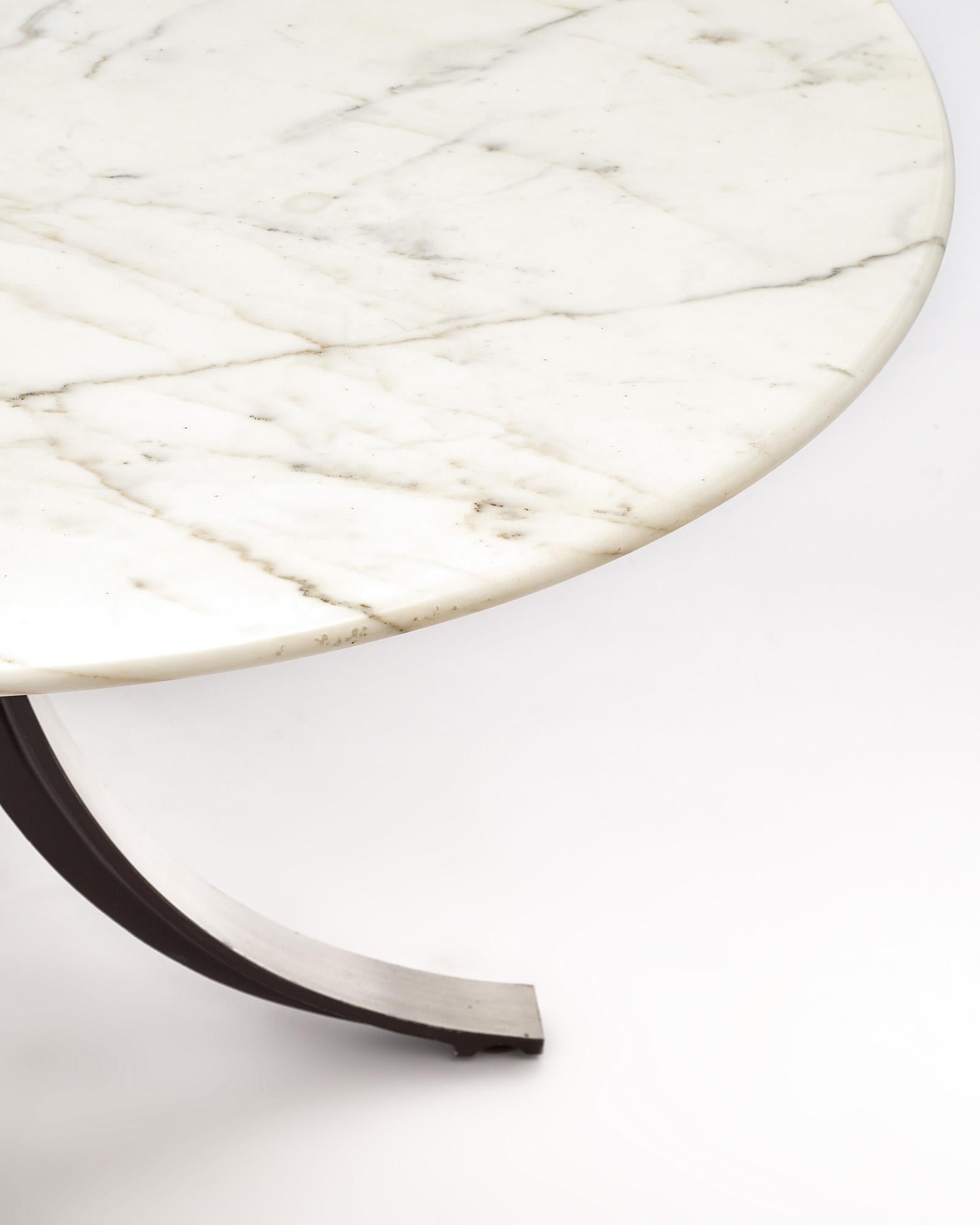 Modern Marble Topped Osvaldo Borsani Dining Table For Sale
