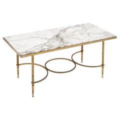 Marble Topped Vintage French Coffee Table