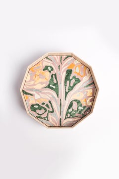 Moderno Zanellato Bortotto Vaso / Vassoio in Marmo Rosa Asiago