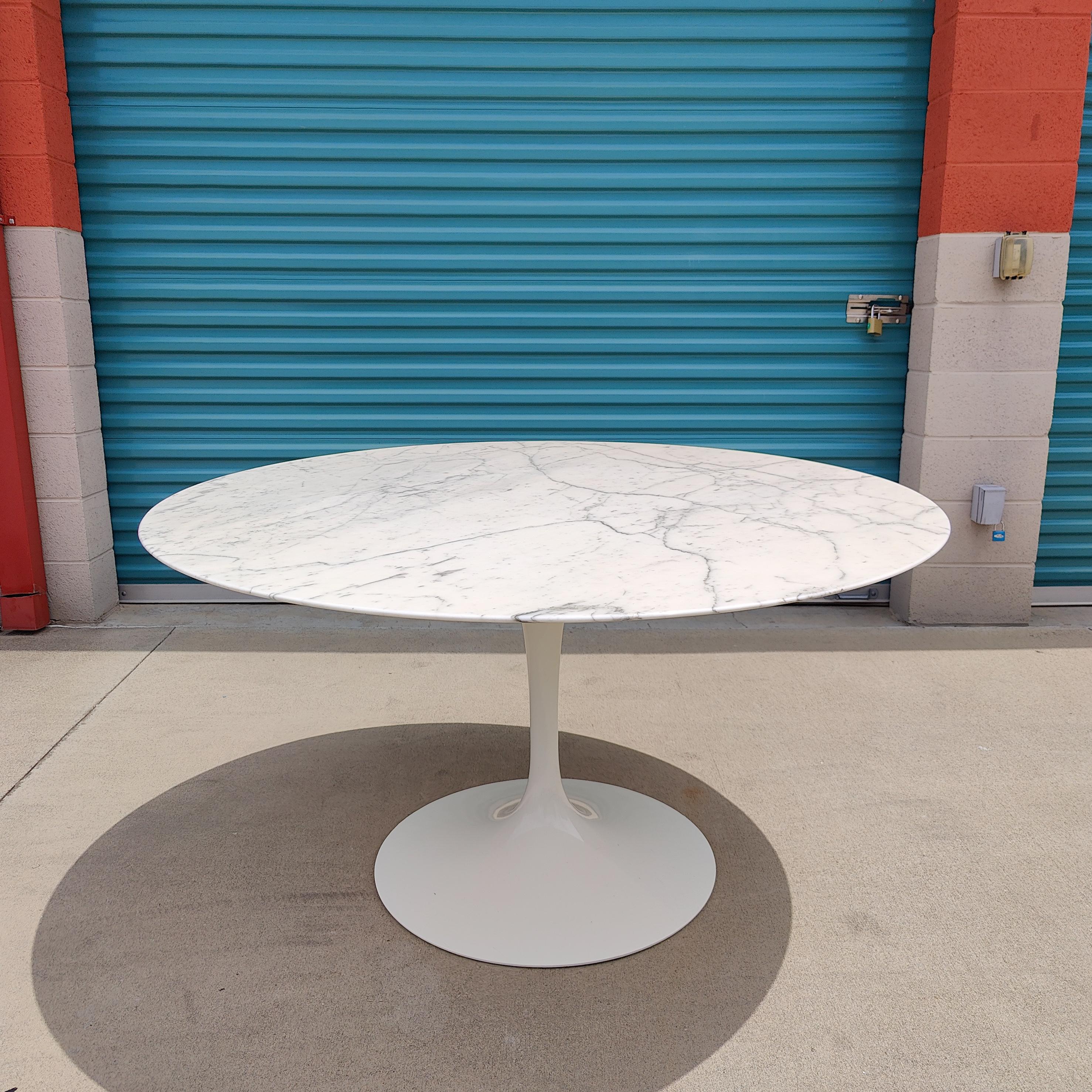 Marble Tulip Table by Eero Saarinen for Knoll, 50th Anniversary Edition In Excellent Condition In Chino Hills, CA
