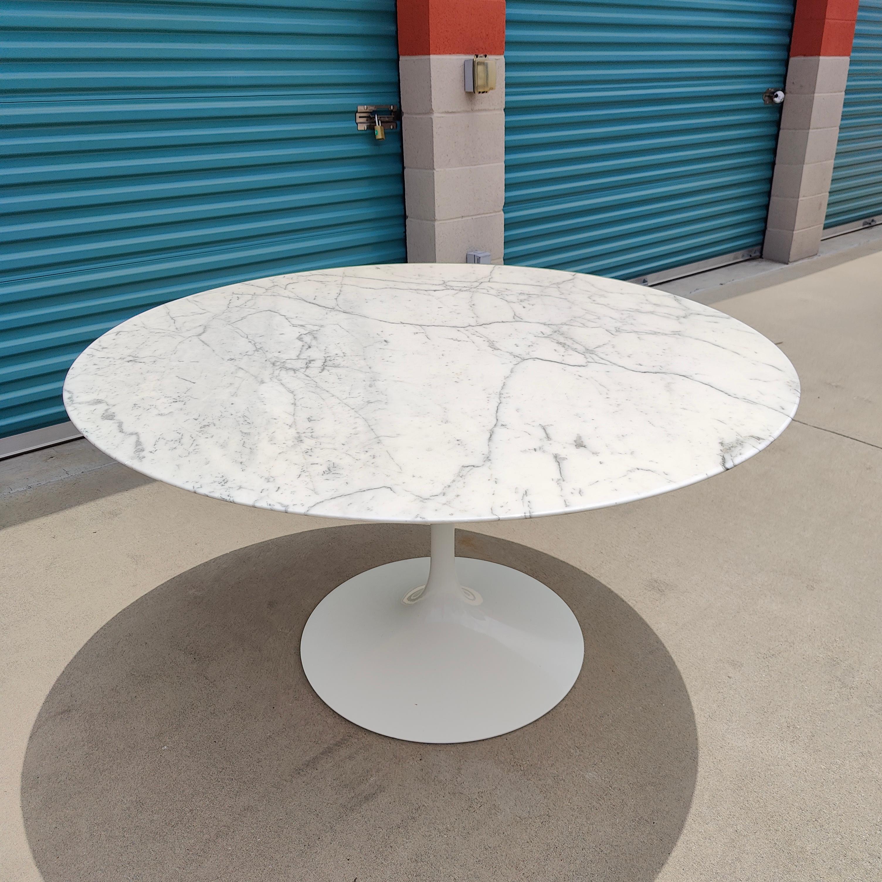Contemporary Marble Tulip Table by Eero Saarinen for Knoll, 50th Anniversary Edition