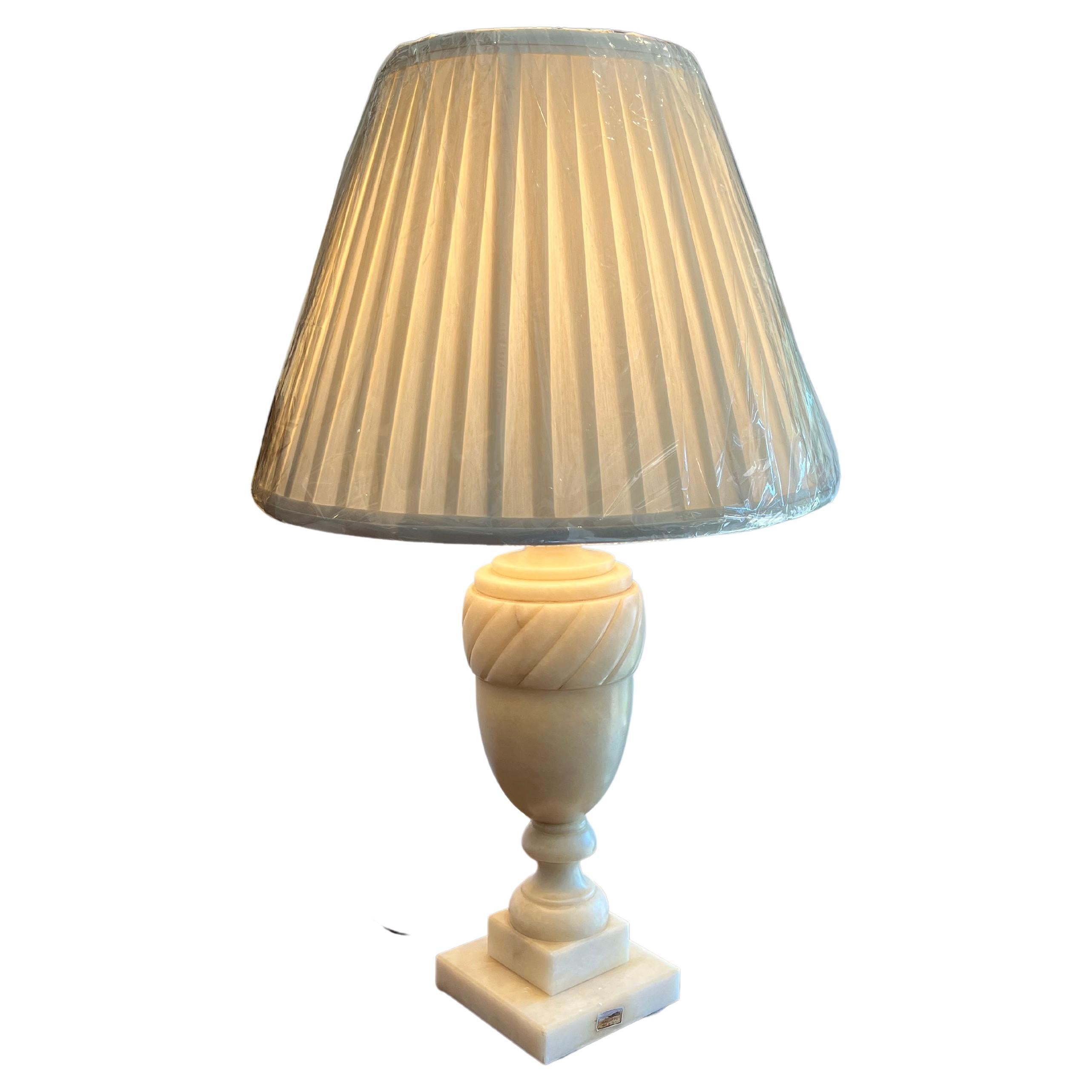 Marble Urn Form Lamp For Sale