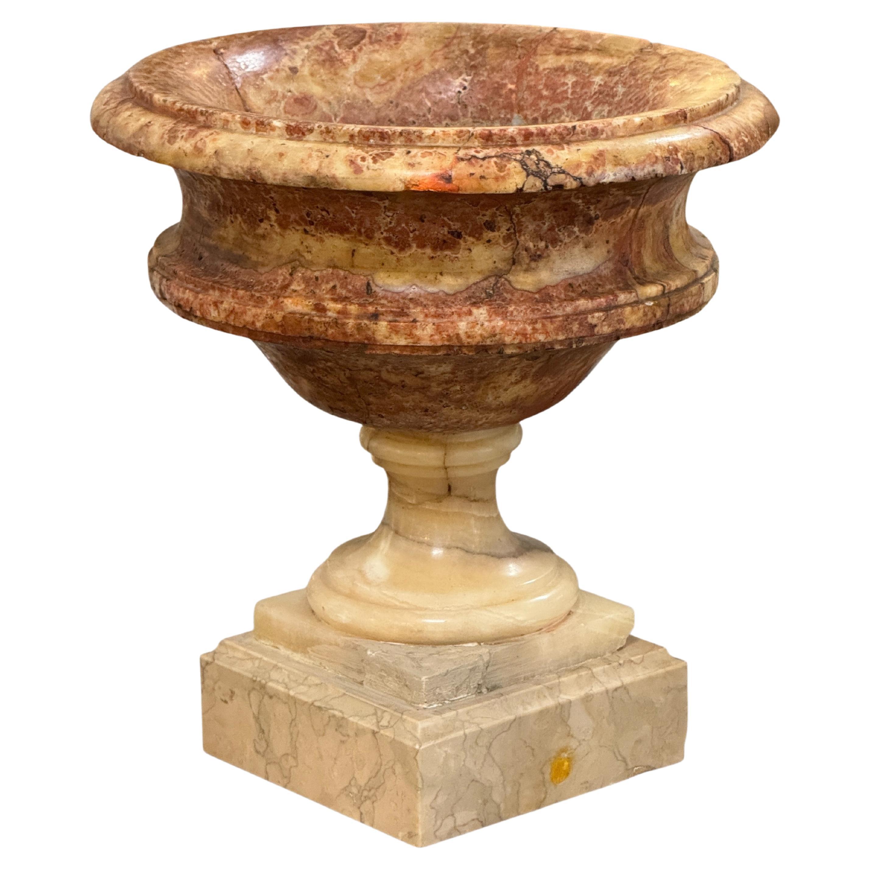 Marble Urn on Square Base