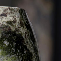 Marble Vase Irish Green h50 design Franco Albini - edit by Officina della Scala