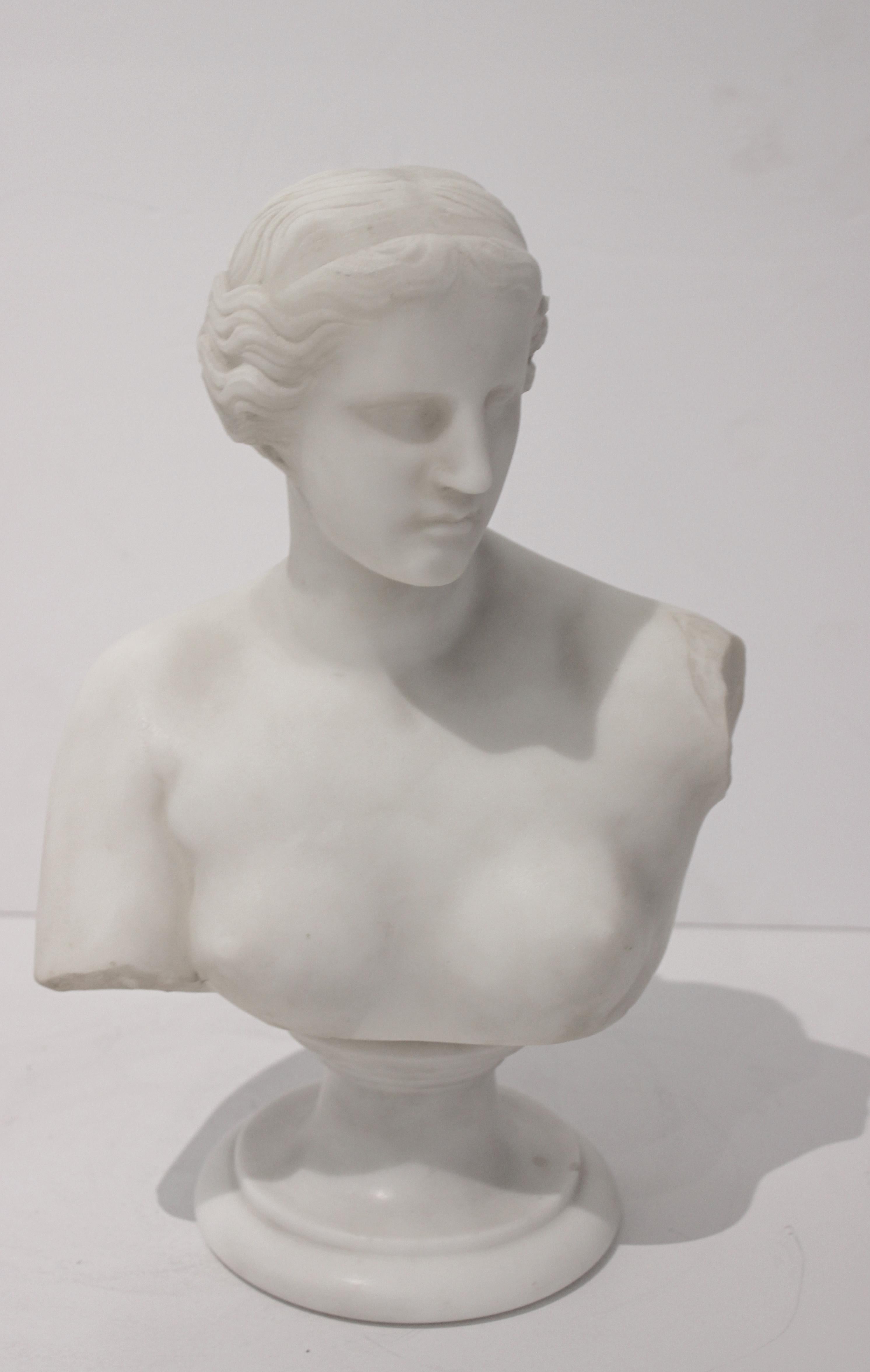 Neoclassical Revival Marble Venus Sculpture