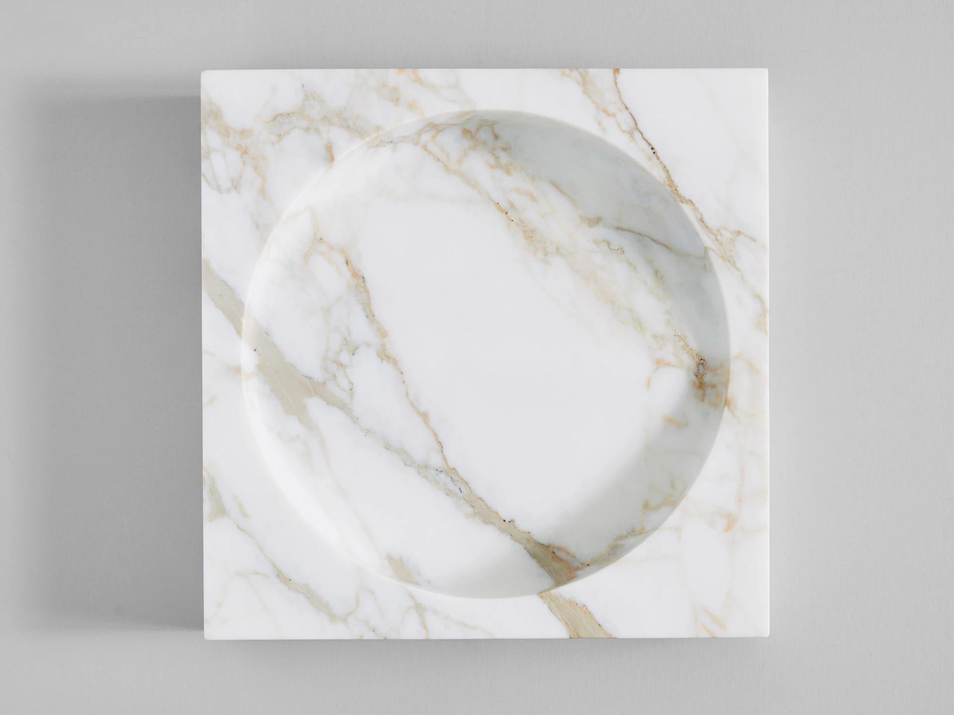 Modern Marble Block Big Poche Rond by Henry Wilson For Sale