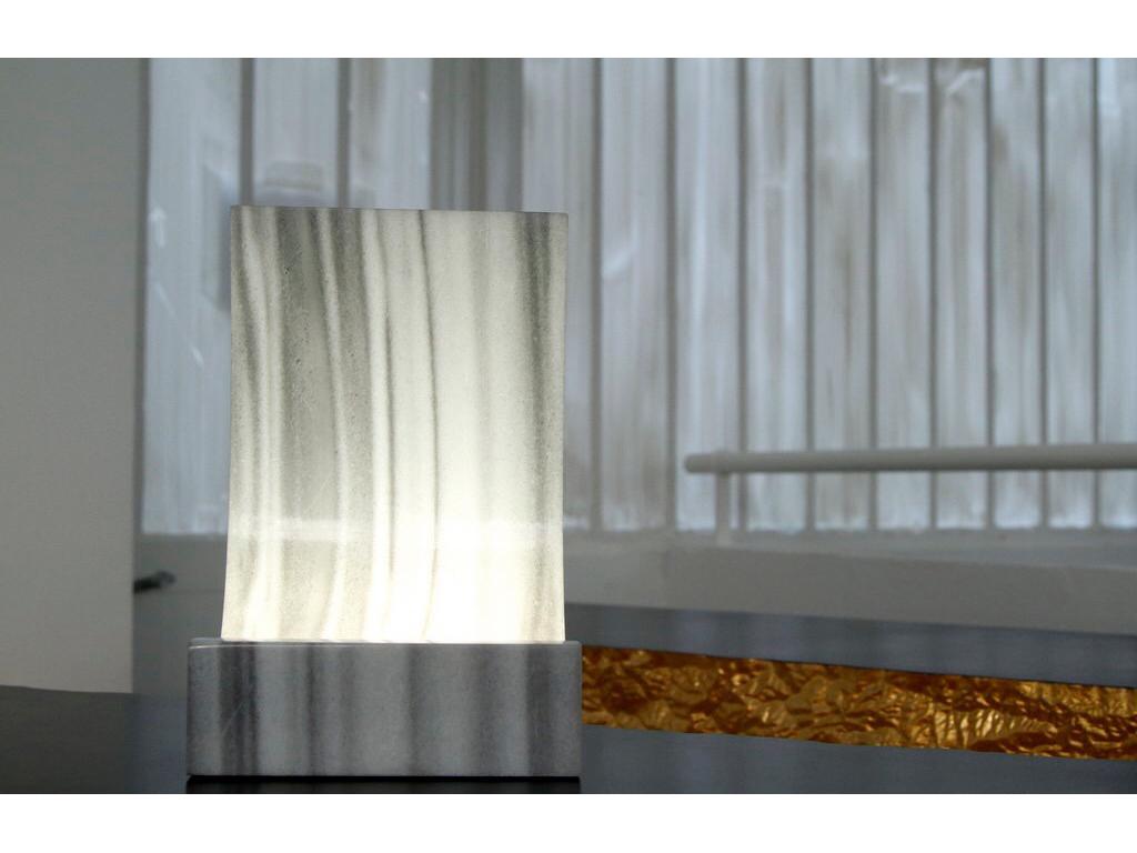 Modern Marble Virgule Lamp by Thierry Dreyfus For Sale
