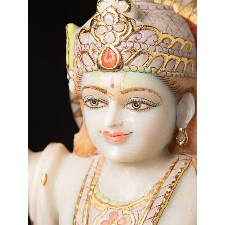 Marble Vishnu statue from India from India For Sale at 1stDibs