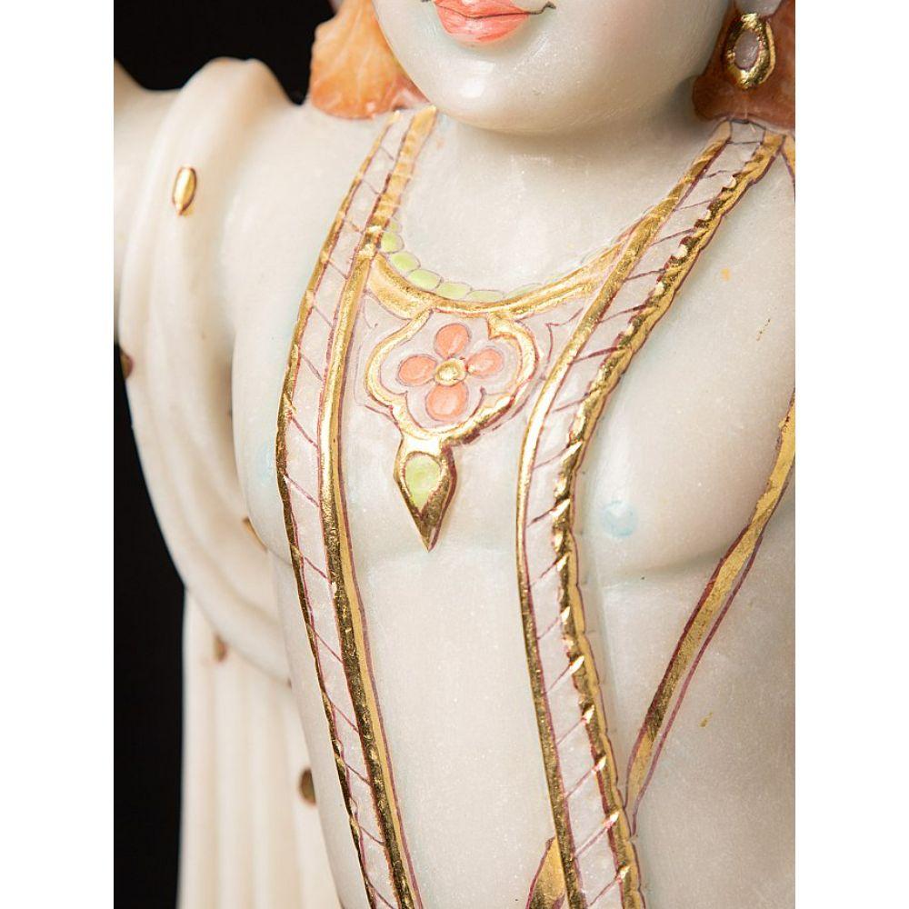 Marble Vishnu statue from India from India For Sale 5