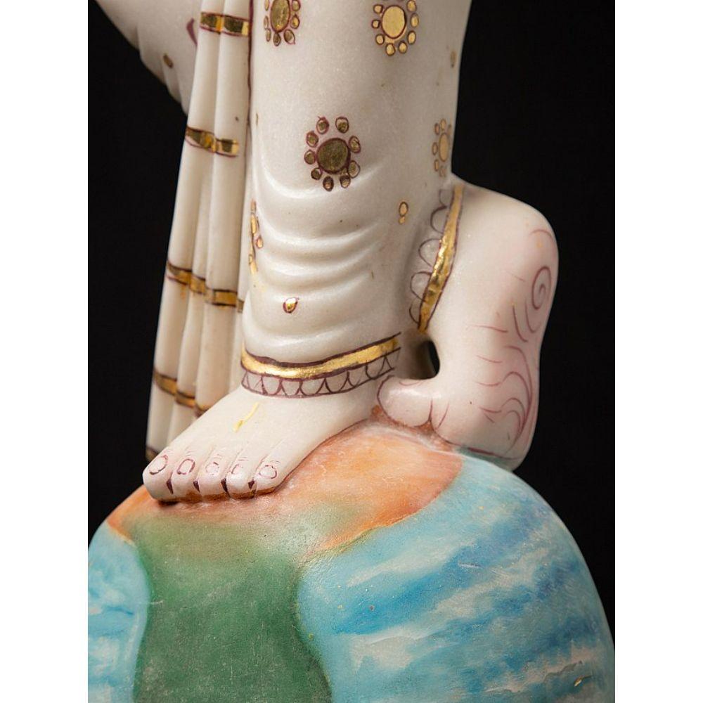 Marble Vishnu statue from India from India For Sale 10