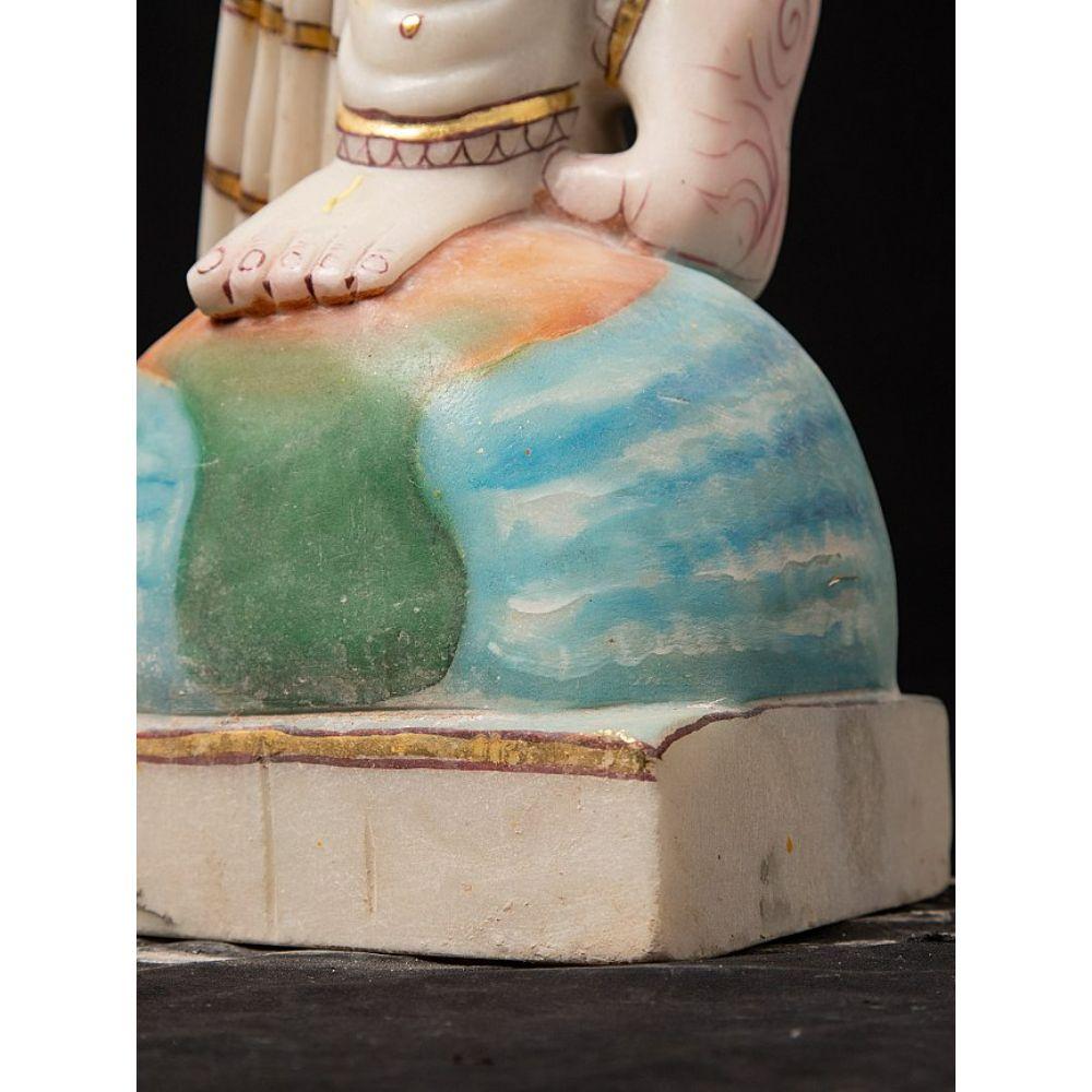 Marble Vishnu statue from India from India For Sale 11