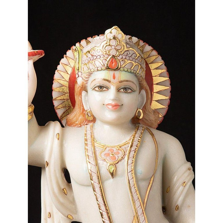 Marble Vishnu statue from India from India For Sale at 1stDibs