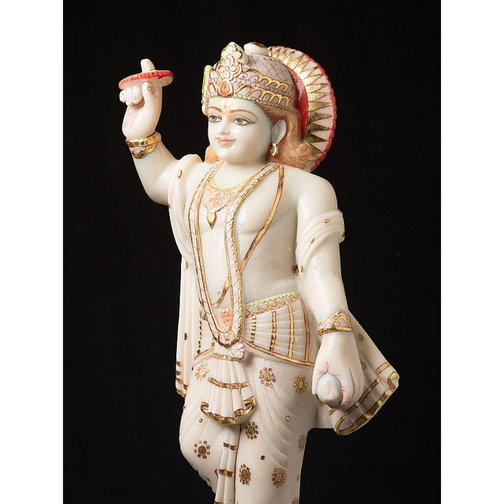 Marble Vishnu statue from India from India In Good Condition For Sale In DEVENTER, NL