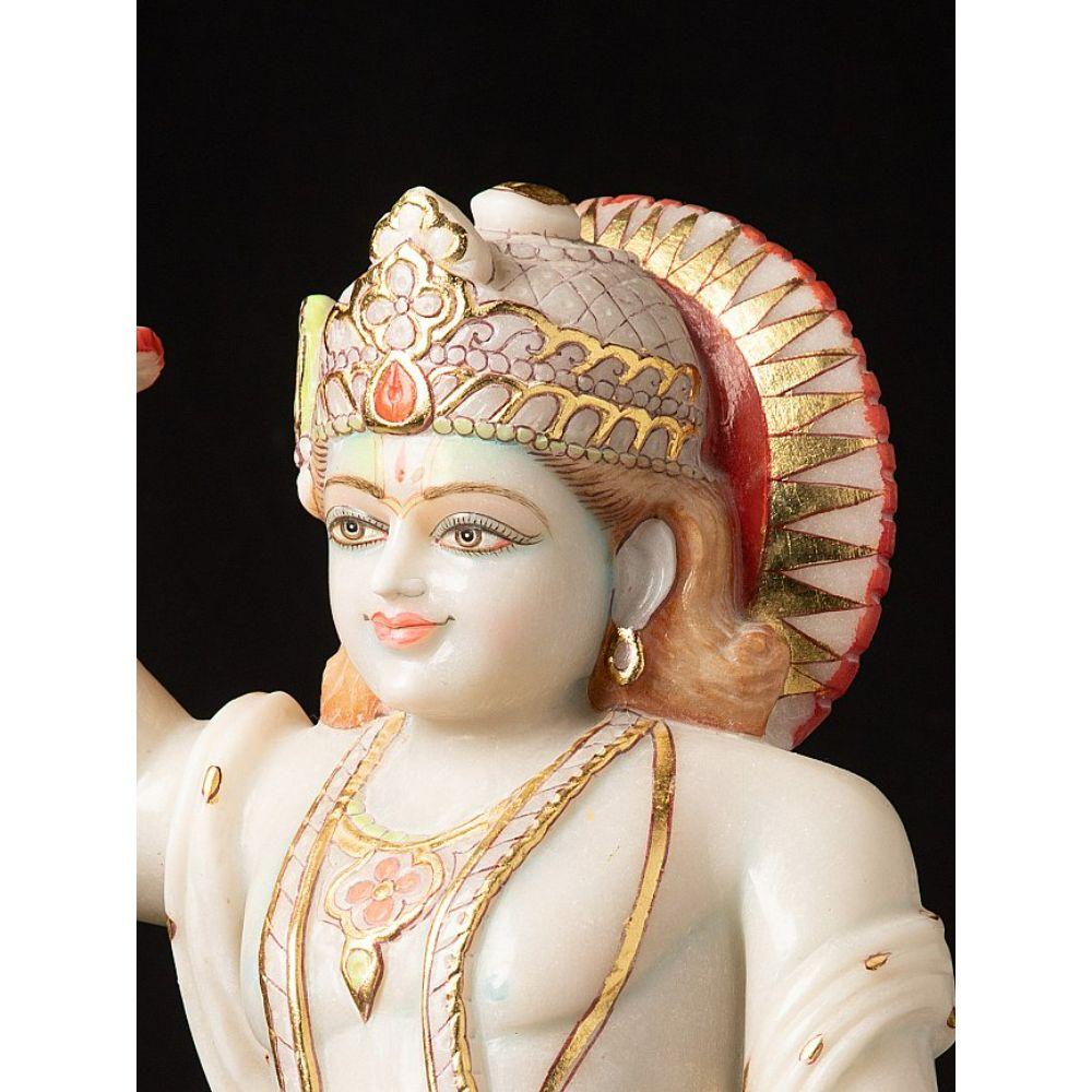 Contemporary Marble Vishnu statue from India from India For Sale