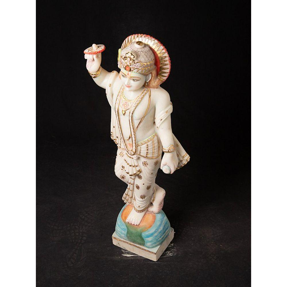 Marble Vishnu statue from India from India For Sale 1