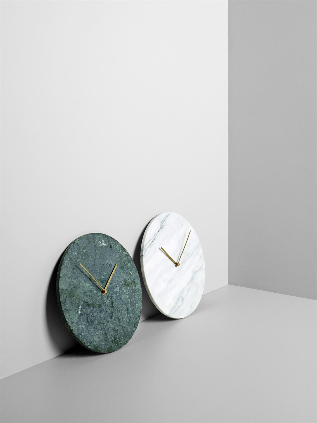 The minimalistic Norm wall clock, with its clean lines, embodies the classic simplicity of Scandinavian design. The clock, reduced to the most essential elements, is the latest in a series by Copenhagen studio Norm Architects. In the age of