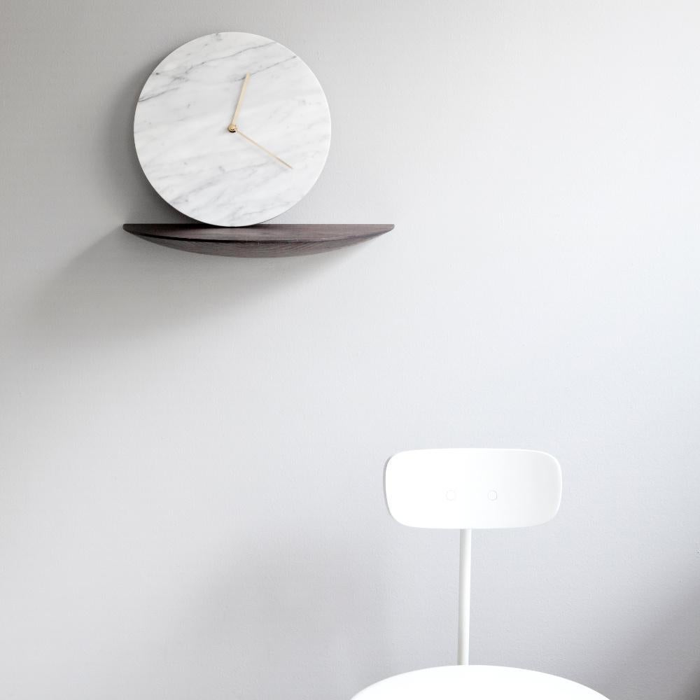 Chinese Marble Wall Clock, White, Designed by Norm Architects For Sale