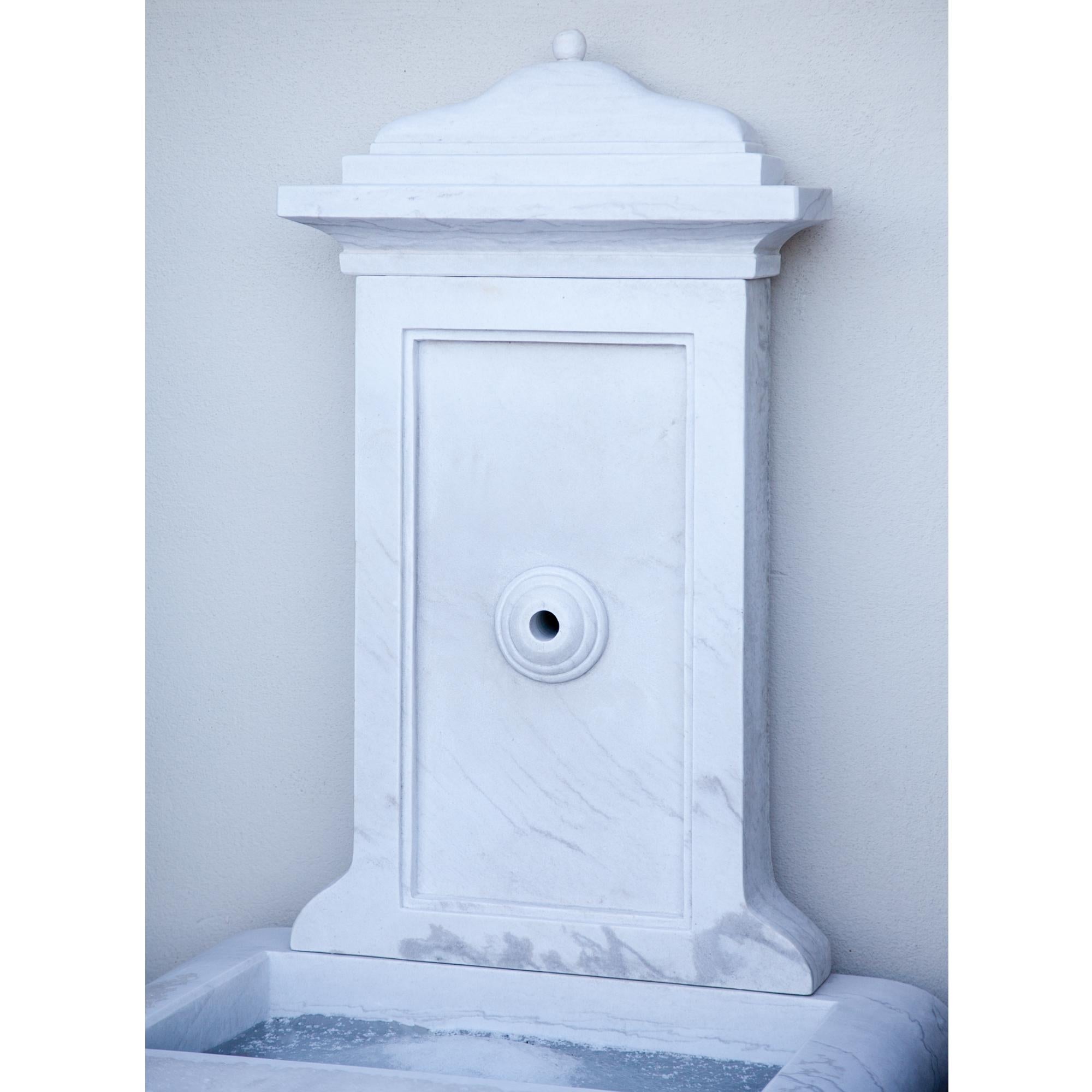 Contemporary Marble Wall Fountain, 21st Century For Sale