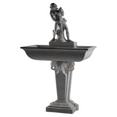Marble Wall Fountain with Satyr, 19th Century